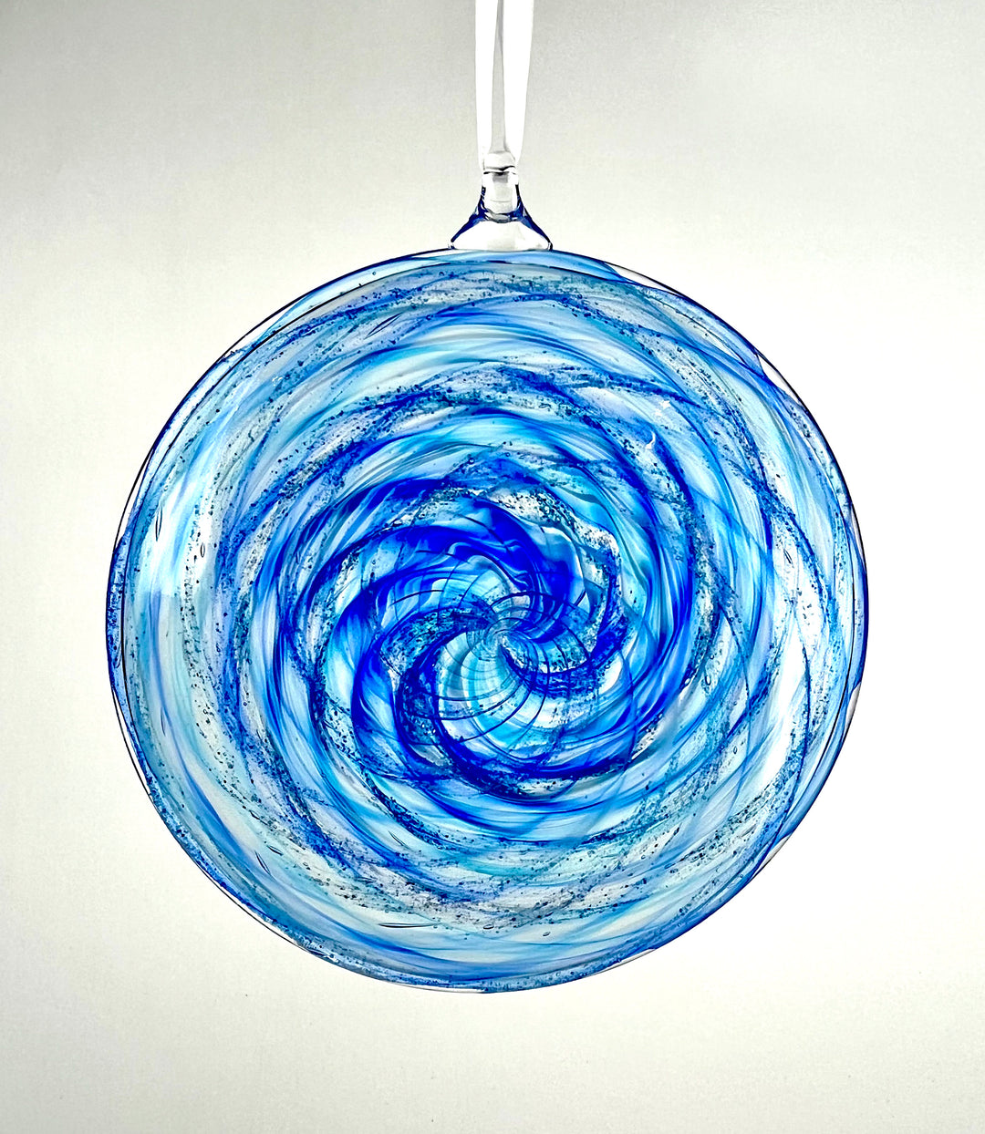 Glass Disc Suncatcher with Cremation Ash