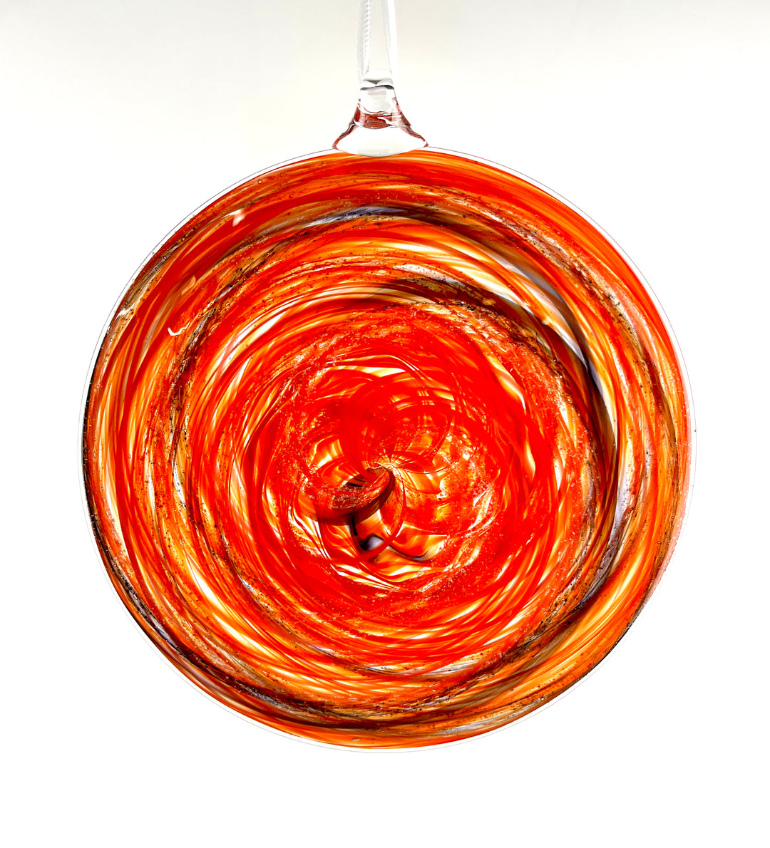 Glass Disc Suncatcher with Cremation Ash