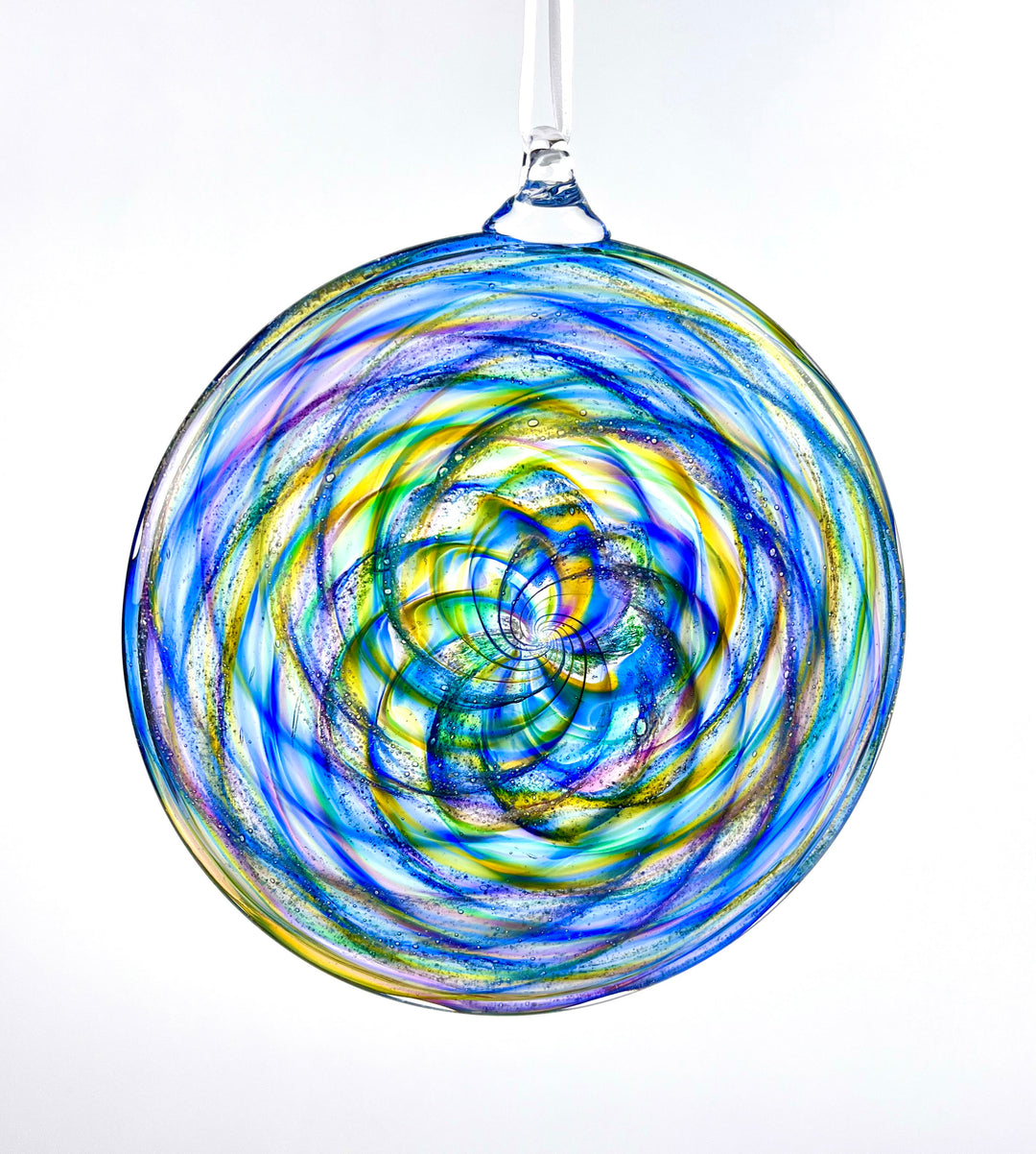 Glass Disc Suncatcher with Cremation Ash