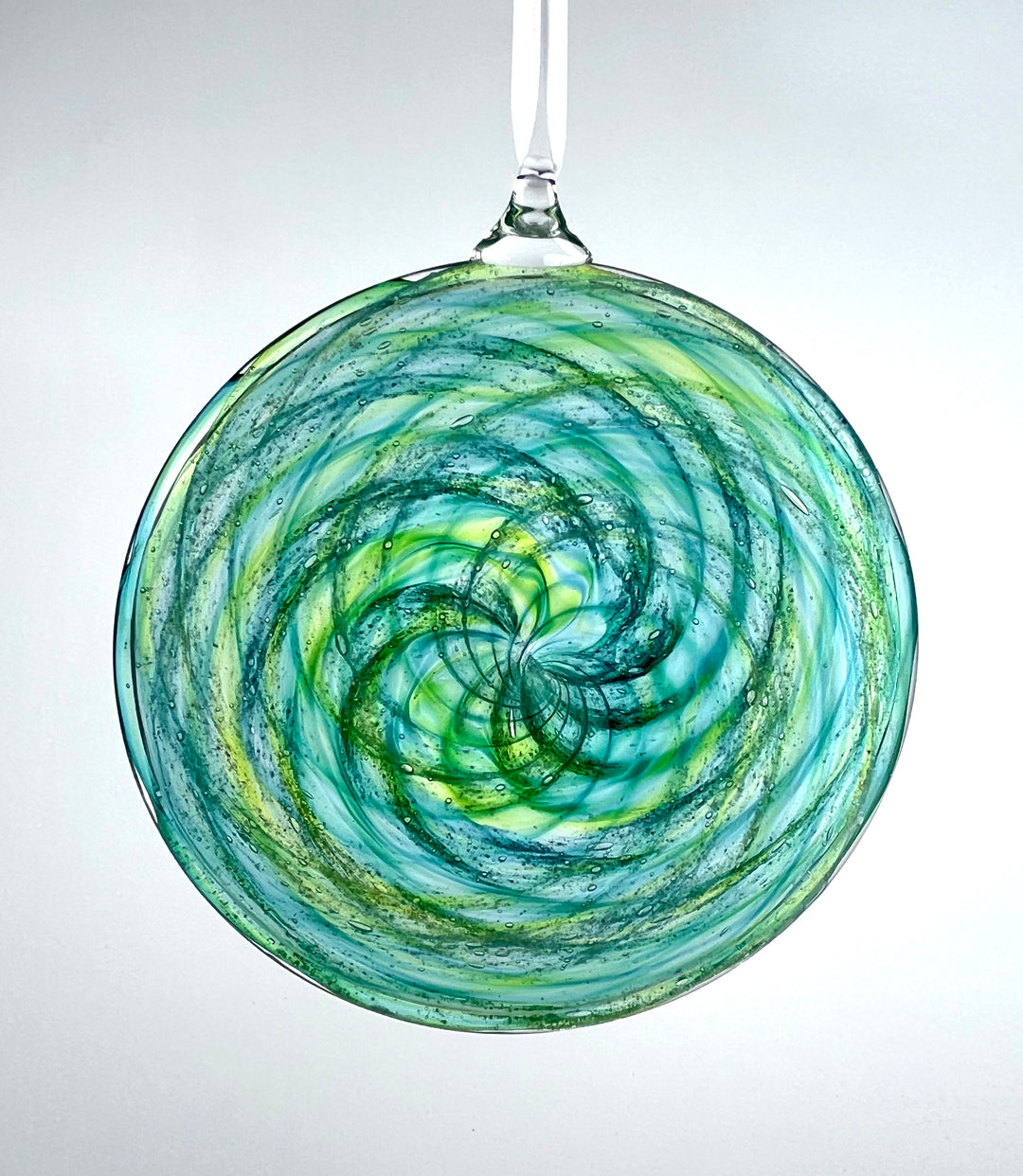 Glass Disc Suncatcher with Cremation Ash