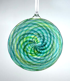 Glass Disc Suncatcher with Cremation Ash