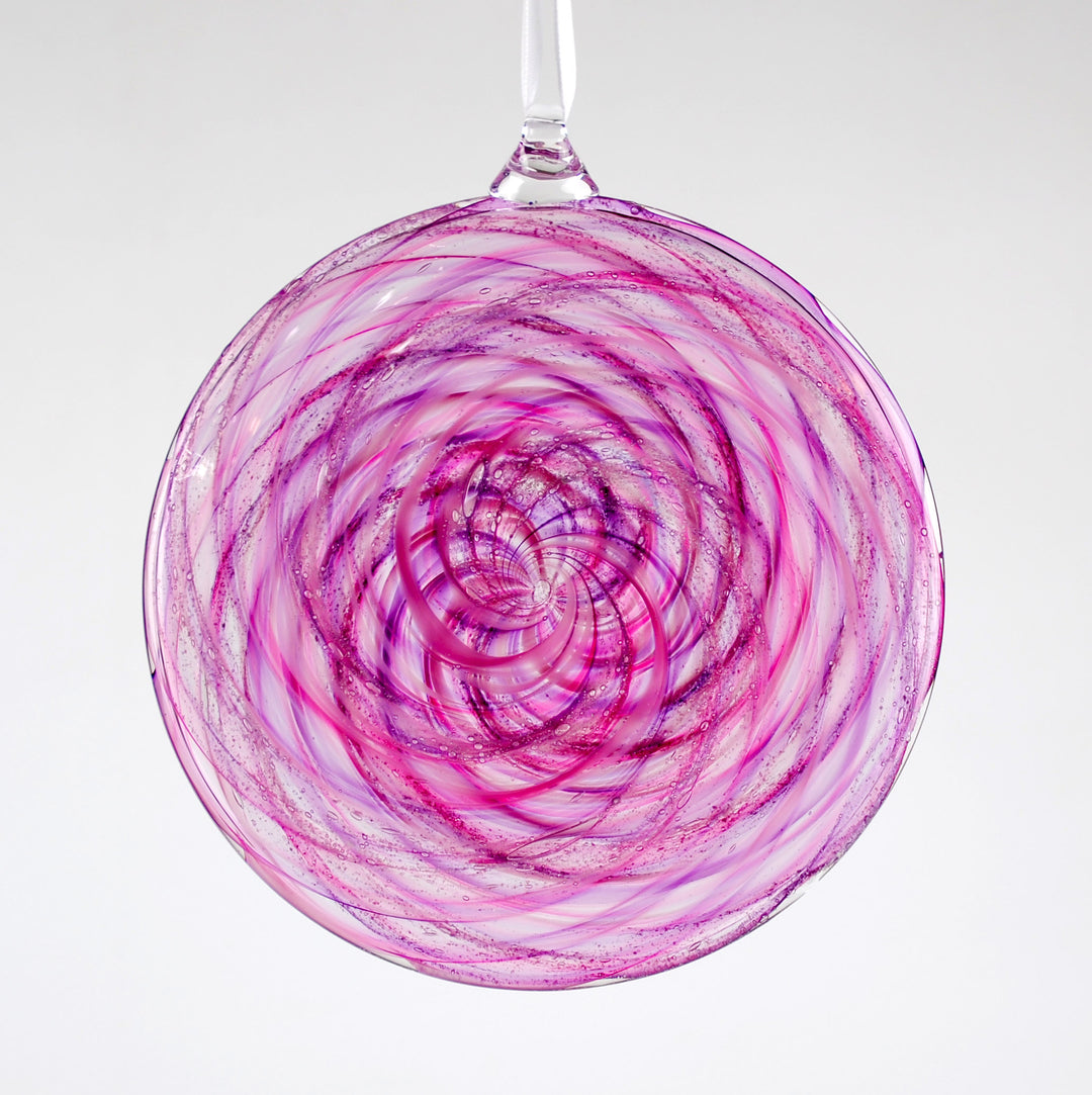 Glass Disc Suncatcher with Cremation Ash