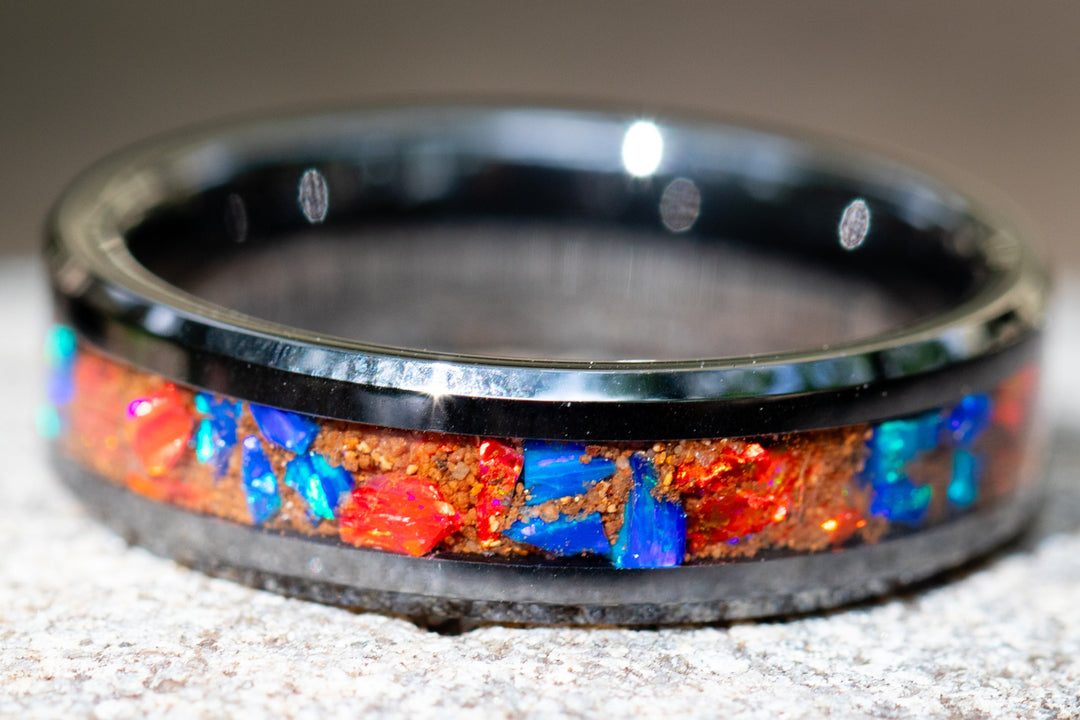 ring made with baseball dirt