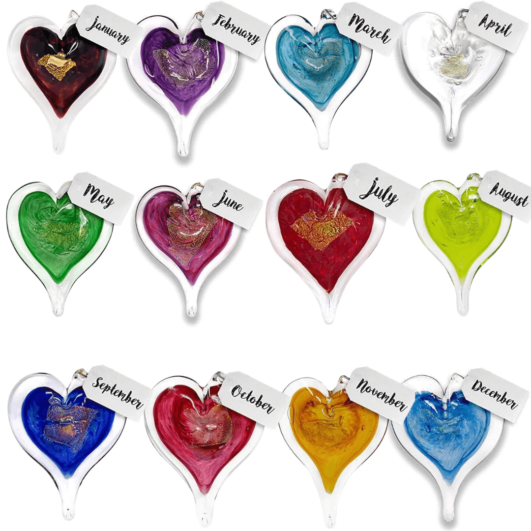 birthstone heart colors
