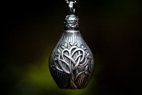 Celtic tree of life pendant for cremation ash