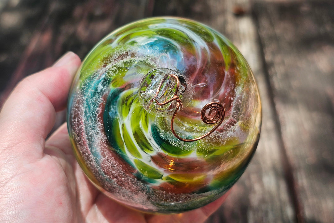 Christmas ornament with ashes