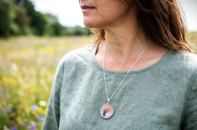 pendant with hair