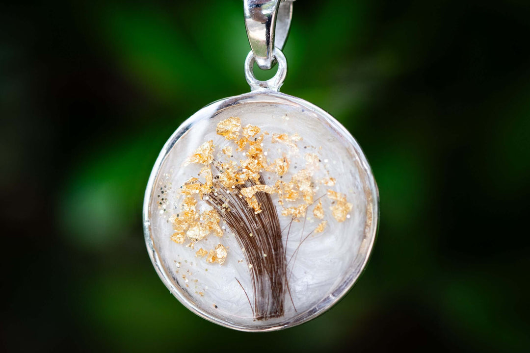 cremation hair pendant
