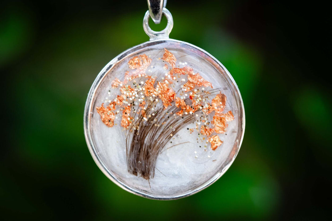 cremation hair pendant