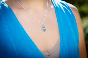 rectangle pendant with ash