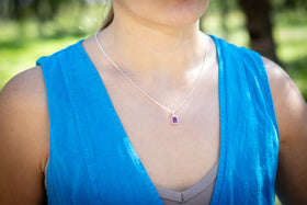 cremation jewelry amethyst for ashes of people and pets