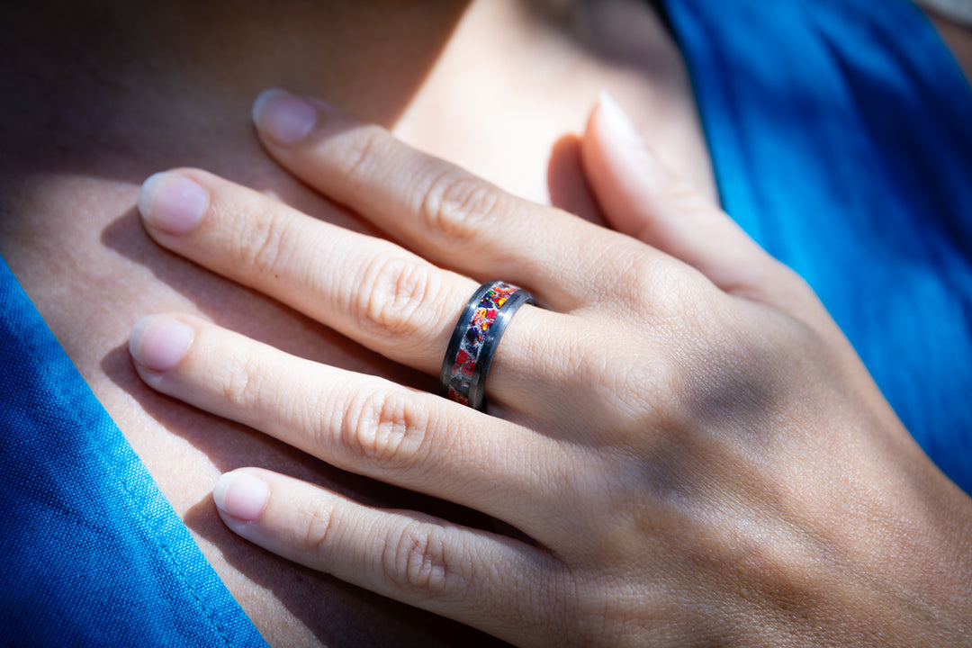 carbon fiber cremation ring