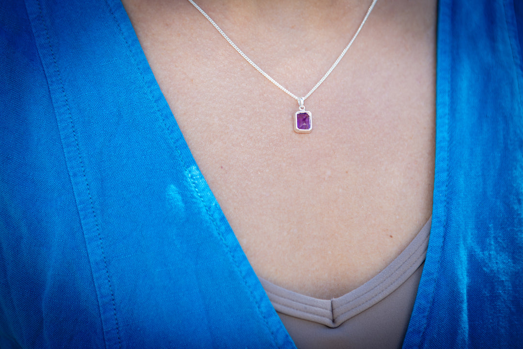 cremation jewelry amethyst for ashes of people and pets