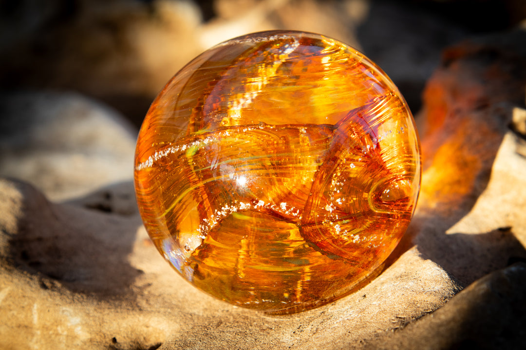 cremation glass with ashes from pets and people