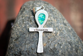 Turquoise  lime green. Blue  green. white back