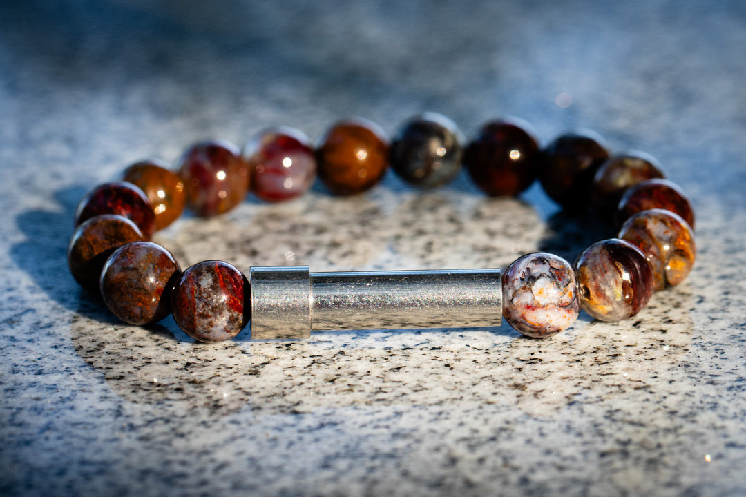 cremation bracelet with ash