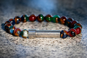 mosaic jasper cremation bracelet