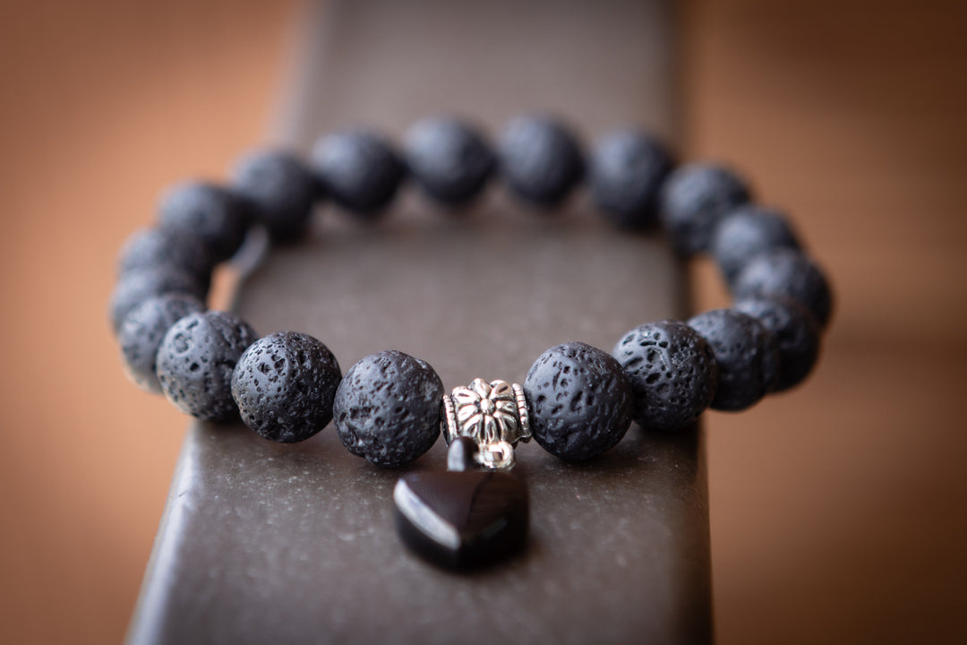 cremation bracelet worn woman with jeans
