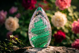 Bubble Helix Egg with Cremation Ash *New*