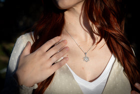 cremation jewelry snowflake
