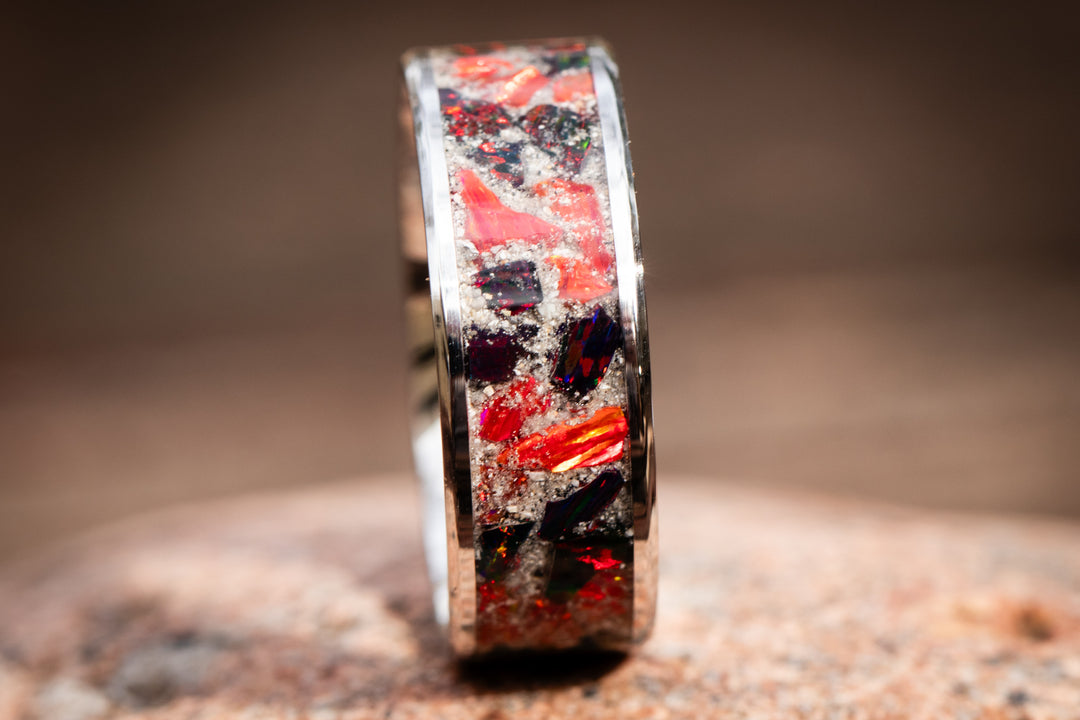 stainless steel ring on side