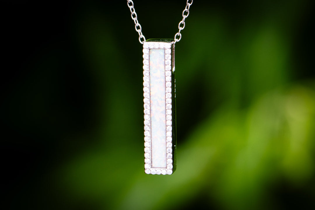 engraved opal bar