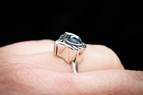 silver crystal heart