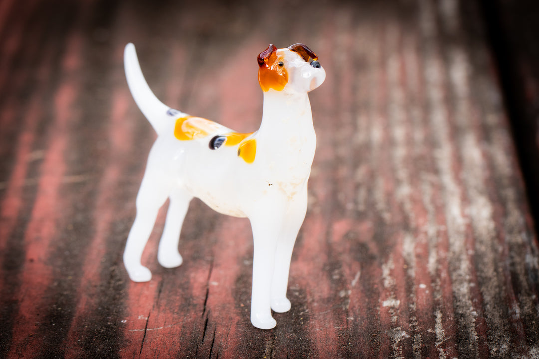 dog figurine with cremation ash 4