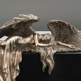 Stainless Steel Guardian Angel Memorial Keepsake Urn