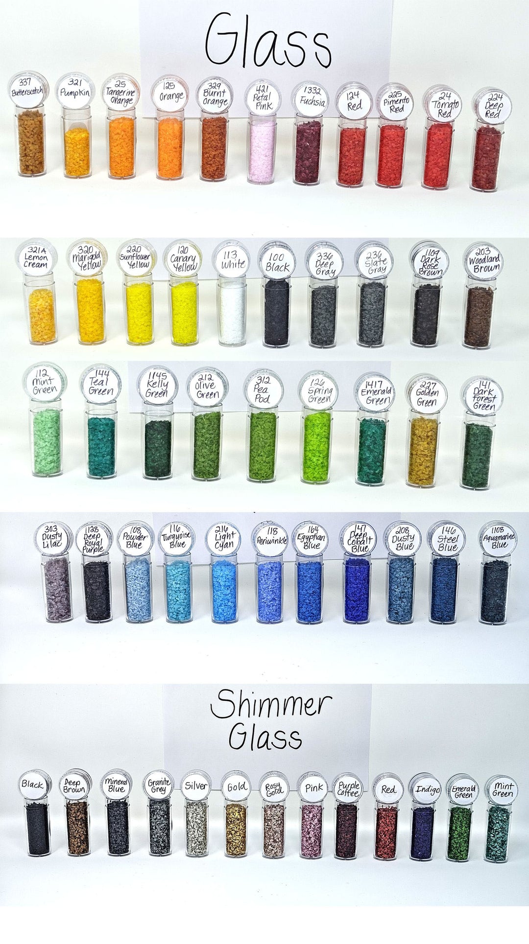 colors for glass frit ring