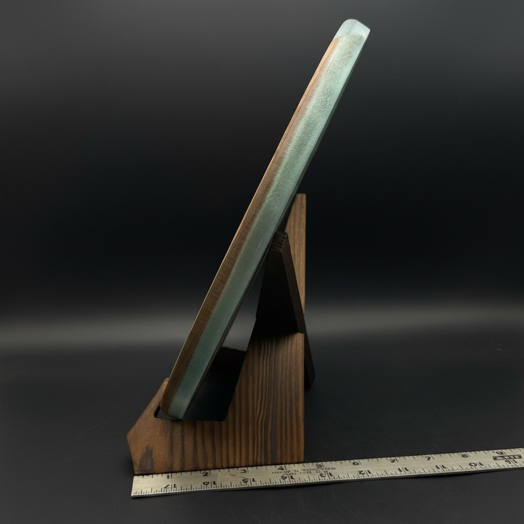 lazy susan with cremation ash