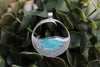 Ocean Wave Pendant with Cremains - Engravable