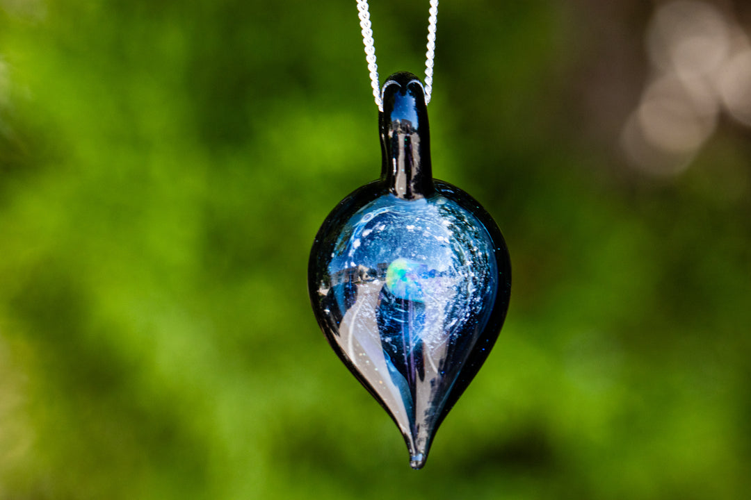 opal drop with planet