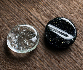 Crushed Opal Worry Stone with Cremation Ash *New*