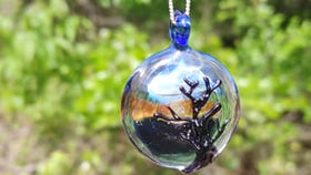 Sunset Tree of Life Pendant with Ash