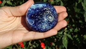 Nightswirl Paperweight with Infused Cremation Ash