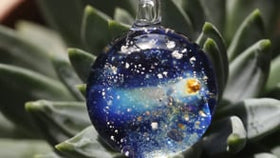 Halley's Comet Glass Pendant
