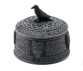 Celtic Raven Memorial Keepsake Urn
