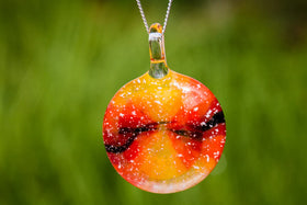Setting Sun Pendant with Cremation Ash