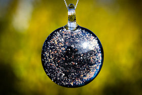 Starry Night Pendant with Cremation Ash