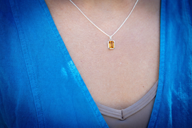 dainty topaz cremation pendant