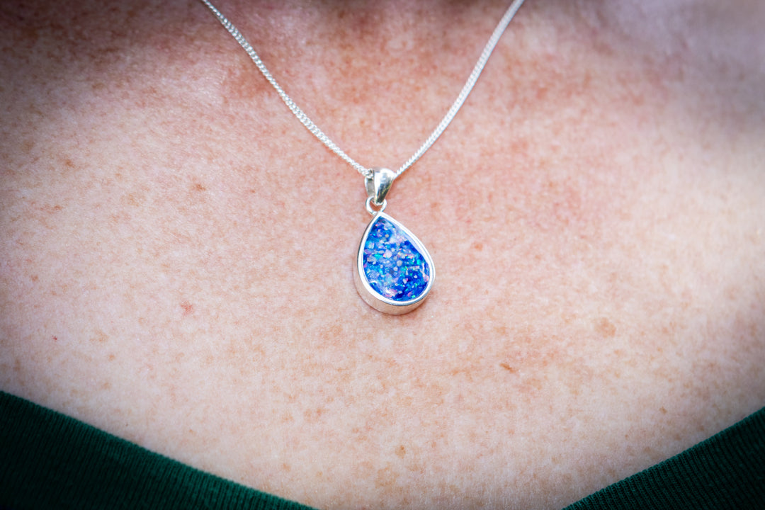Spirit Drop Pendant with Cremation Ashes