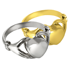 Silver Heart Ring for Cremains