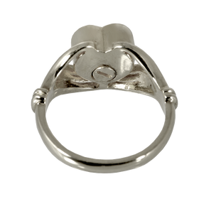 Silver Heart Ring for Cremains