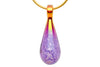 Amethyst Drop Pendant with Infused Ash