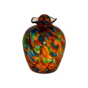Autumn Bella Handblown Glass Urn