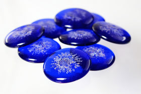 Cobalt Blue Sharing Stones with Cremation Ash