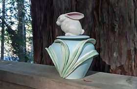 Handmade Ceramic Bunny Urn