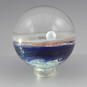 Wave Galaxy Glass Marble with Infused Cremation Ash