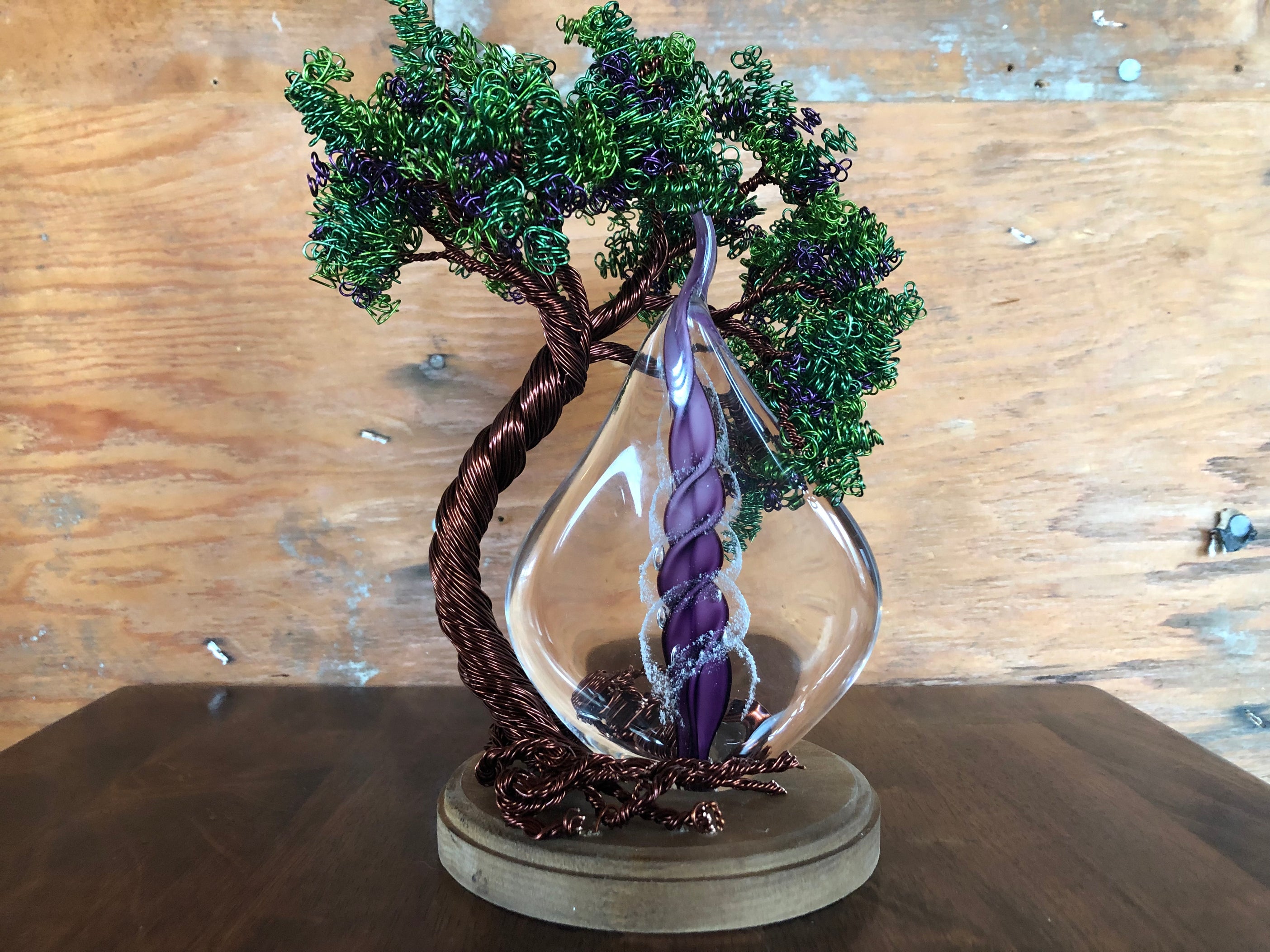 Home / Wire Wrapped Tree of Life with Memorial Flame